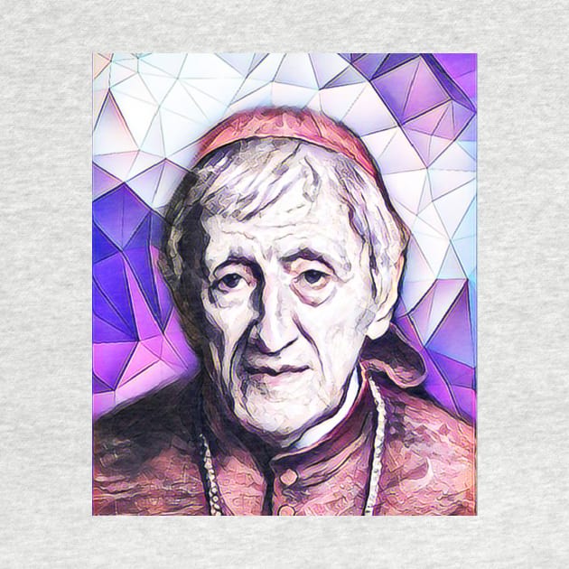 John Henry Newman Pink Portrait | John Henry Newman Artwork 8 by JustLit